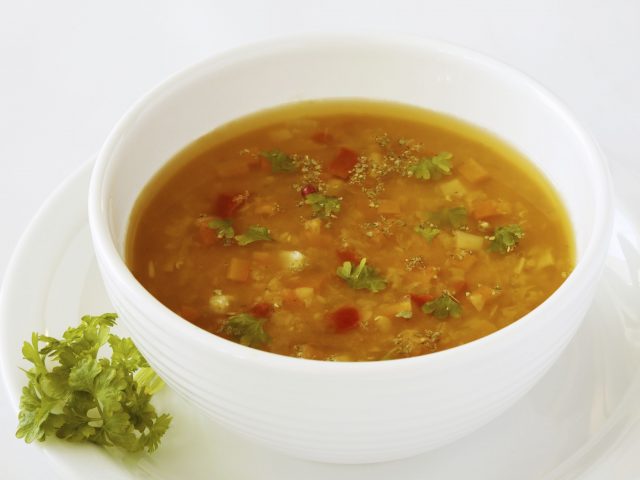 Soupe de légume à basse température